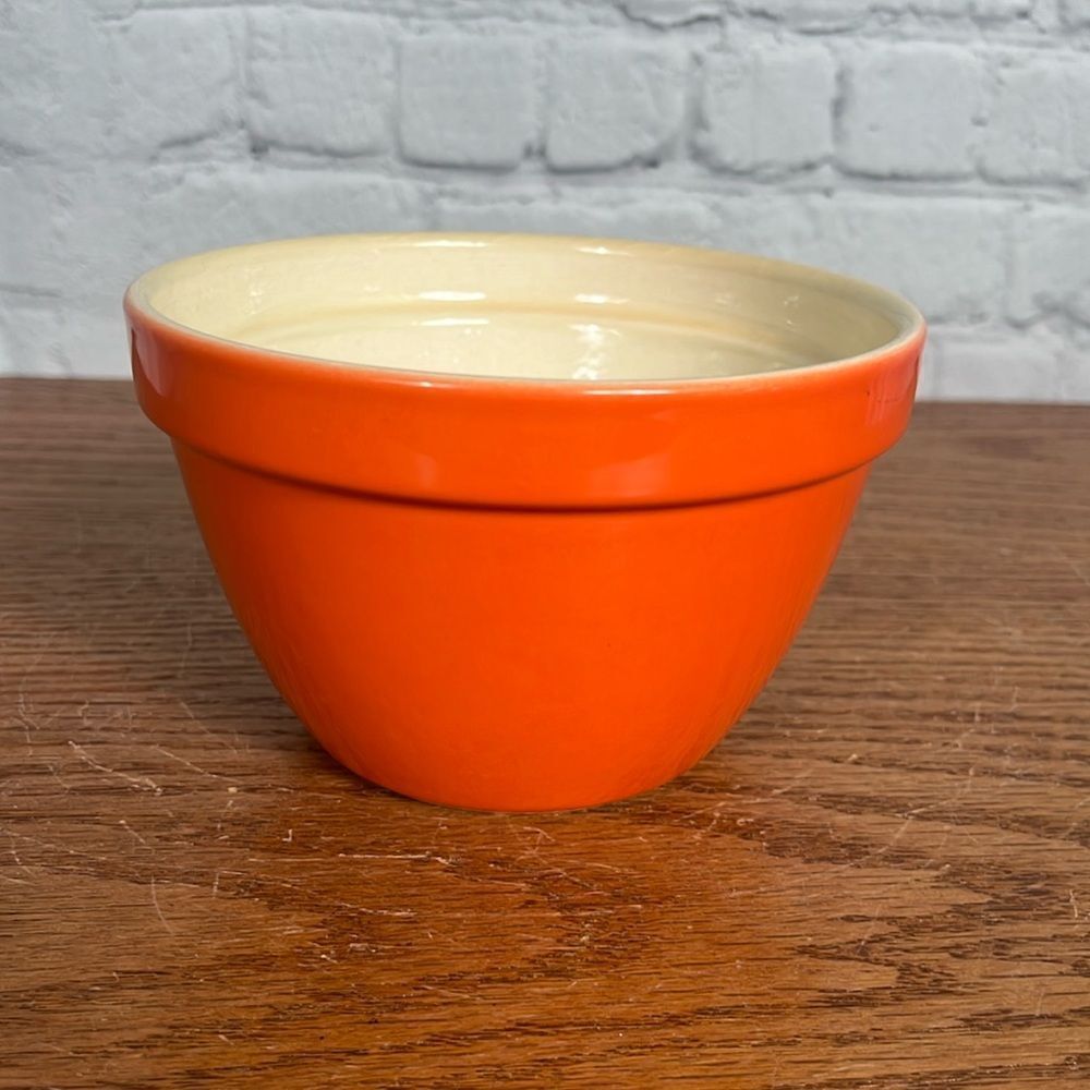 Crate&Barrel Portugal 5.5” Orange Addison Mixing Nesting Bowl